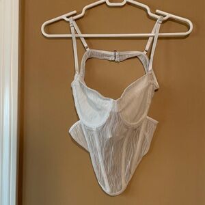 SHEIN White Strappy Bodysuit